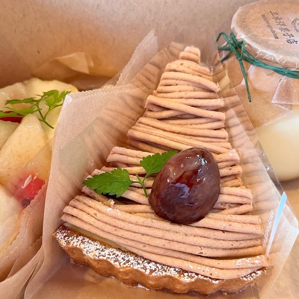 ユーザーが投稿したモンブランの写真 - 実際訪問したユーザーが直接撮影して投稿した妹町ケーキ三木洋菓子店の写真