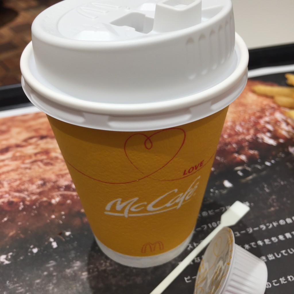 ユーザーが投稿したプレミアムローストコーヒーの写真 - 実際訪問したユーザーが直接撮影して投稿した広路通ファーストフードマクドナルド 広路通り店の写真