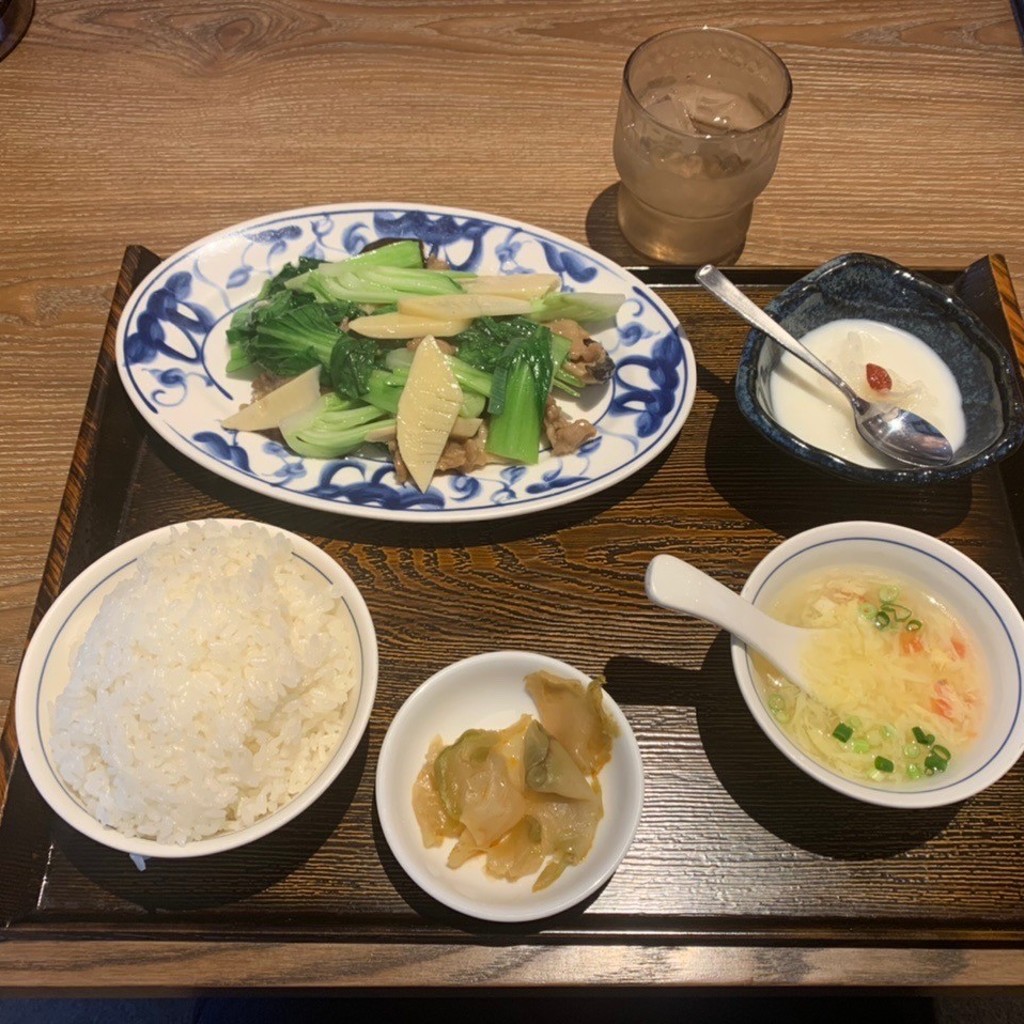 ユーザーが投稿した本日の日替定食の写真 - 実際訪問したユーザーが直接撮影して投稿した本町四川料理陳麻婆豆腐 横浜市役所店の写真