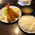 エビフライ定食 - 実際訪問したユーザーが直接撮影して投稿した手形山崎町洋食レストラン エムの写真のメニュー情報