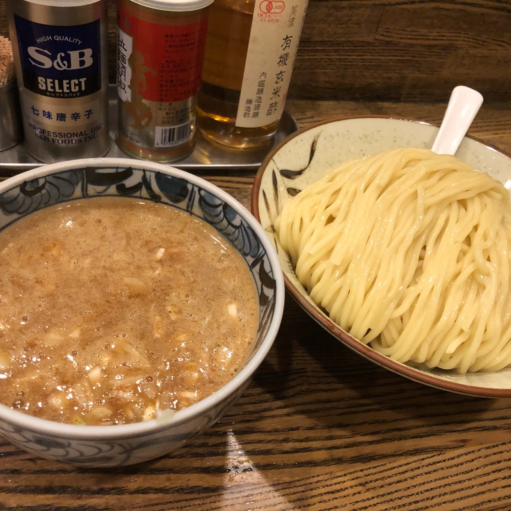 ユーザーが投稿した濃厚鶏つけ麺の写真 - 実際訪問したユーザーが直接撮影して投稿した新橋ラーメン専門店新橋 纏の写真