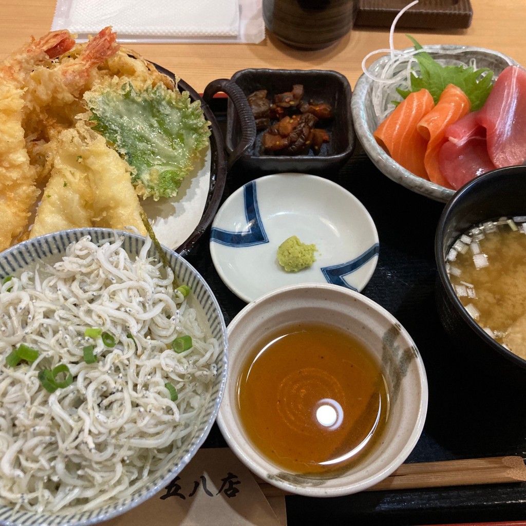 ユーザーが投稿したしらす丼・天ぷら定食の写真 - 実際訪問したユーザーが直接撮影して投稿した小町魚介 / 海鮮料理湘南しらす五八の写真
