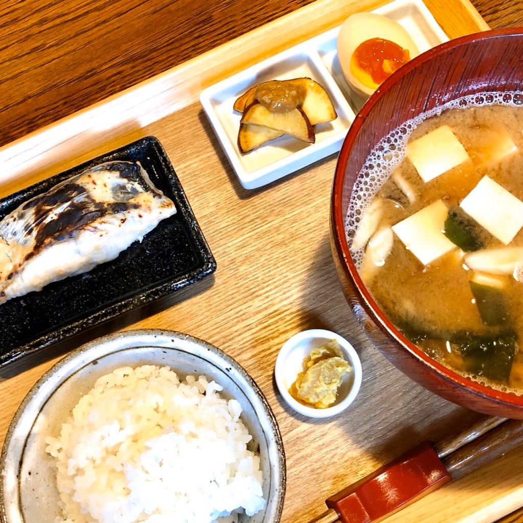 ユーザーが投稿した味噌汁定食の写真 - 実際訪問したユーザーが直接撮影して投稿したカフェ糀屋カフェの写真