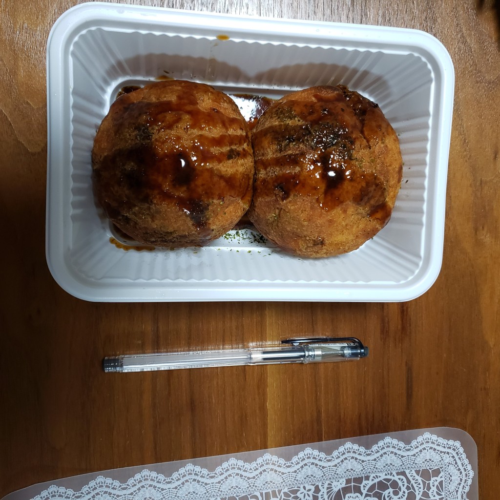 ユーザーが投稿したたこ焼きの写真 - 実際訪問したユーザーが直接撮影して投稿した亀戸弁当 / おにぎりキッチン DIVEの写真