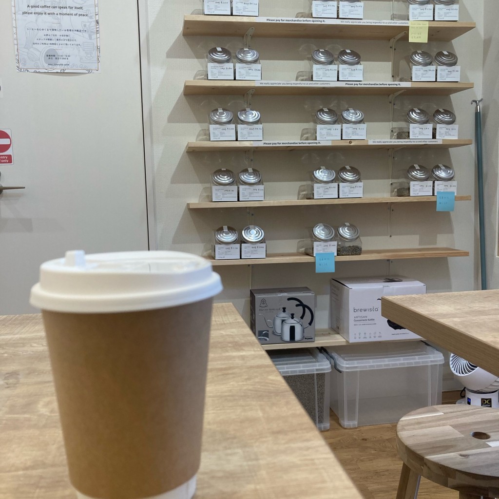 実際訪問したユーザーが直接撮影して投稿した浅草コーヒー専門店Cherry Lab Coffeeの写真
