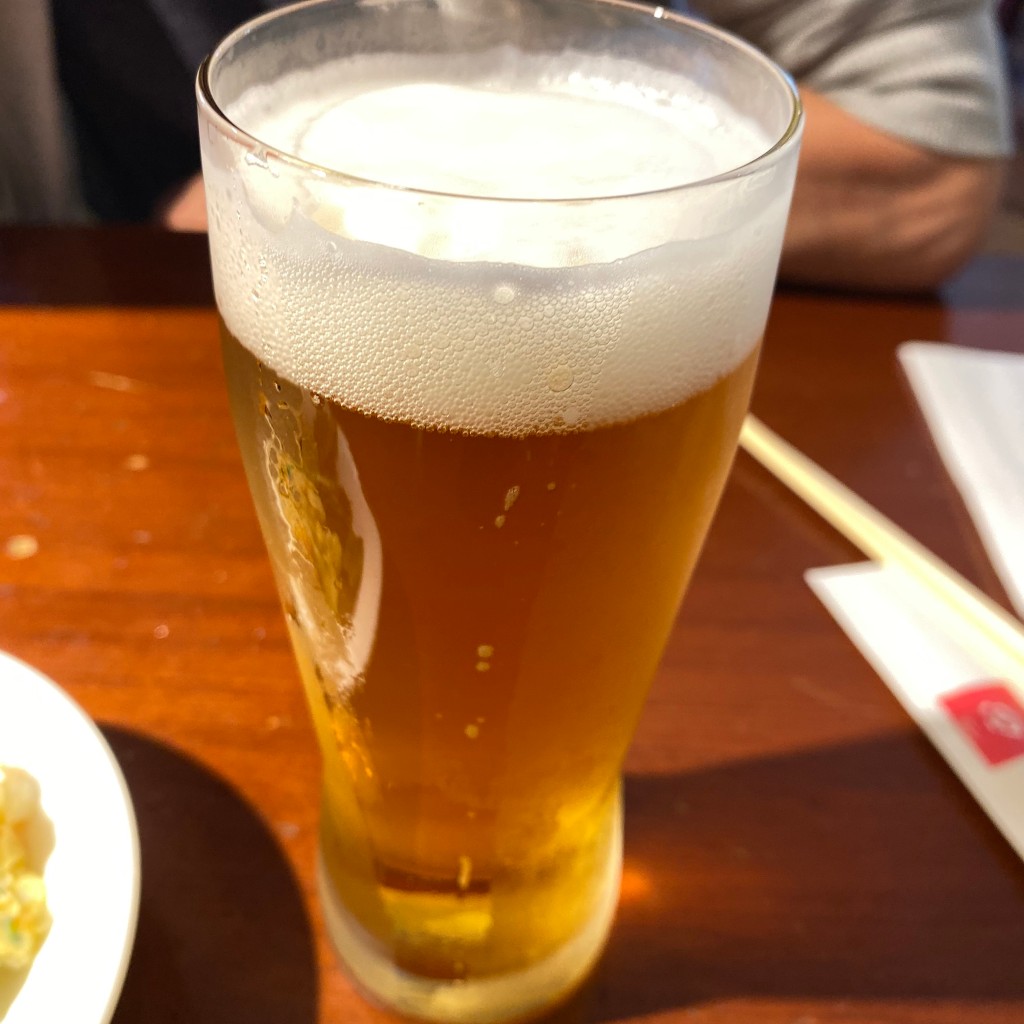 ユーザーが投稿した生ビールの写真 - 実際訪問したユーザーが直接撮影して投稿した富士見とんかつとんかつ 田 浦安舞浜店の写真