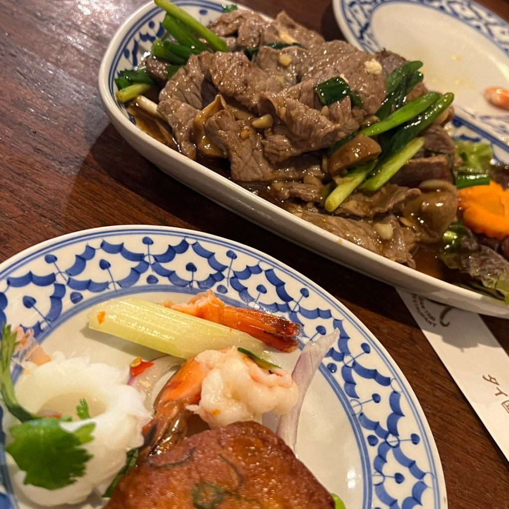 ユーザーが投稿した牛肉の炒め物の写真 - 実際訪問したユーザーが直接撮影して投稿した歌舞伎町タイ料理タイ国料理 バンタイの写真