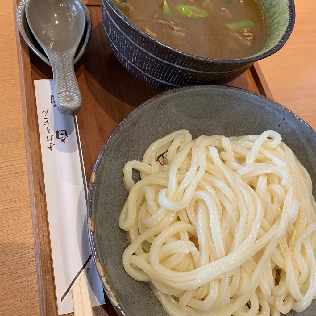 ユーザーが投稿したカレーつけ麺の写真 - 実際訪問したユーザーが直接撮影して投稿した清水町うどん白扇の写真