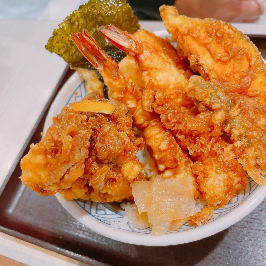 ユーザーが投稿した天丼(梅)の写真 - 実際訪問したユーザーが直接撮影して投稿した浜町天ぷら日本橋天丼 金子屋 ららぽーとTOKYO-BAY店の写真