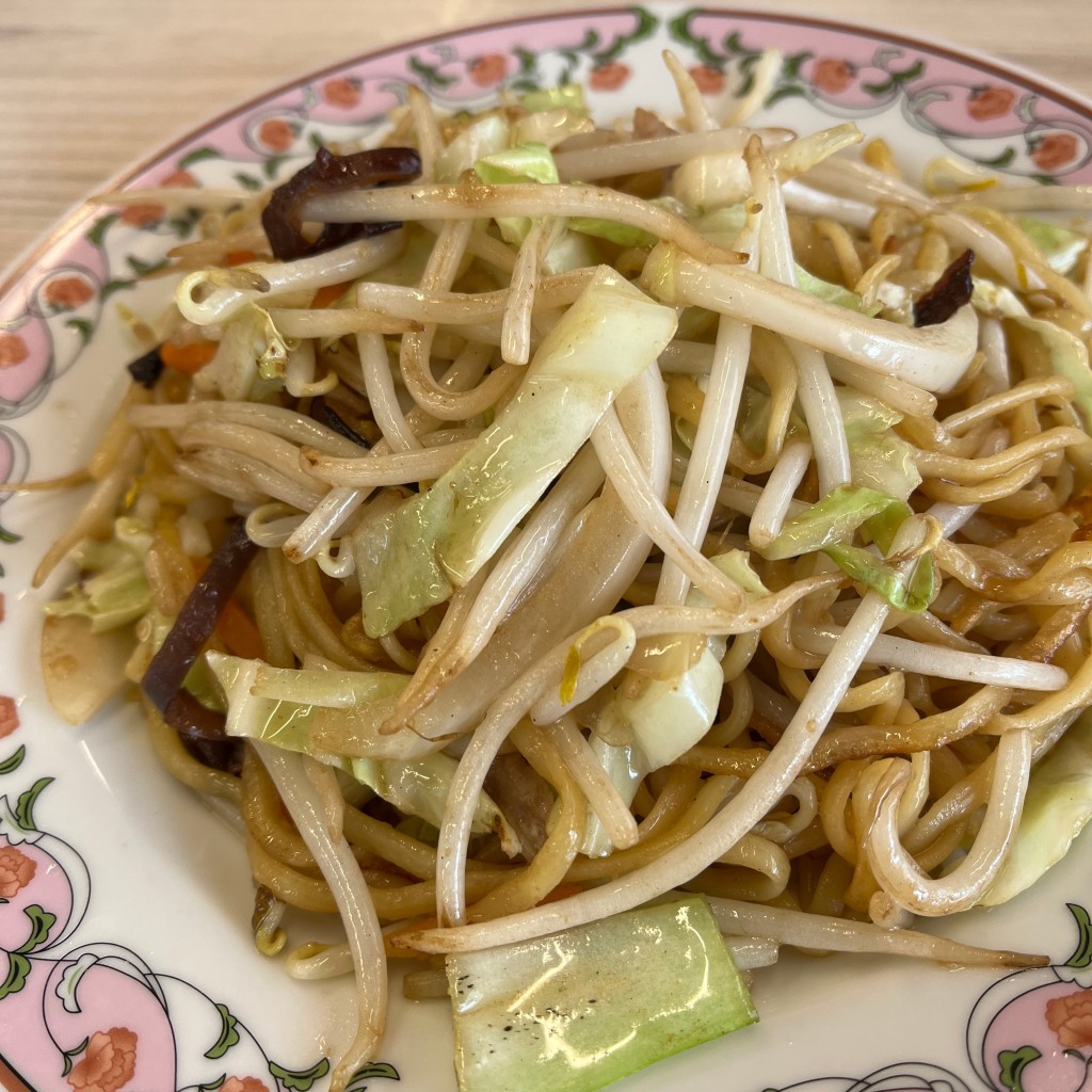 ユーザーが投稿した焼きそば(醤油)の写真 - 実際訪問したユーザーが直接撮影して投稿した日の出町餃子餃子の王将 春日店の写真