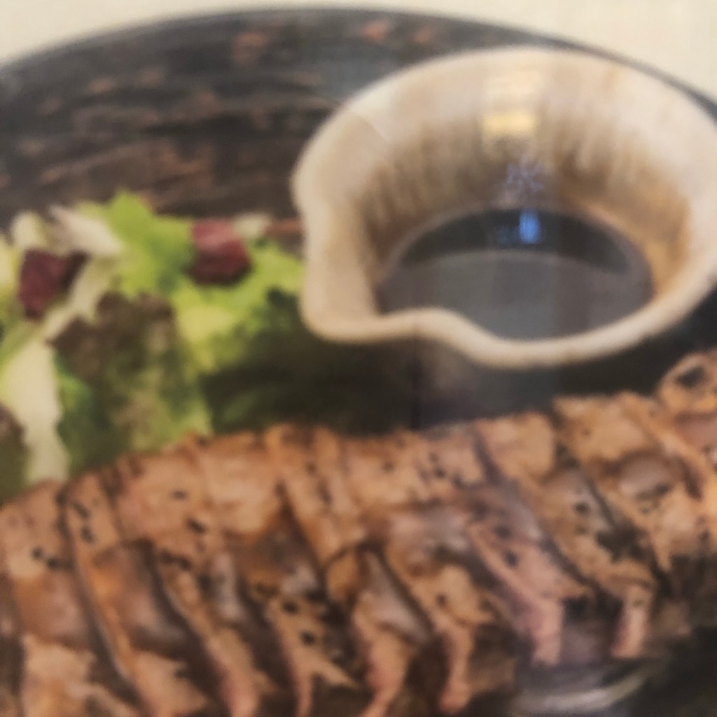 ユーザーが投稿したビフテキの炭火焼き定食の写真 - 実際訪問したユーザーが直接撮影して投稿した越中島定食屋大戸屋 越中島店の写真