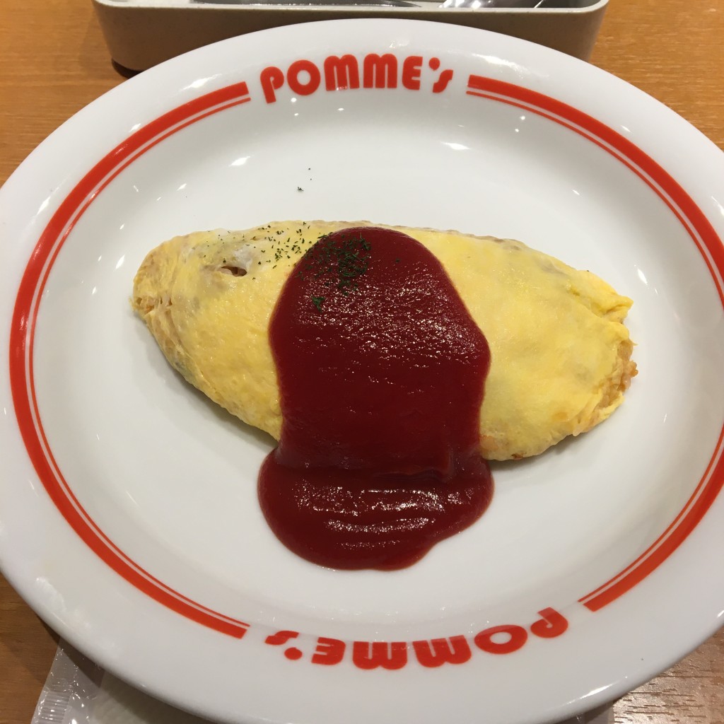 ユーザーが投稿したオムライスの写真 - 実際訪問したユーザーが直接撮影して投稿した北五条西洋食ポムの樹 札幌ステラプレイス店の写真