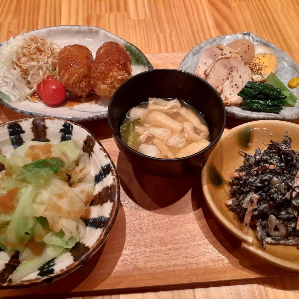 ユーザーが投稿したごはん抜野菜の写真 - 実際訪問したユーザーが直接撮影して投稿した丸の内定食屋東京アスリート食堂 丸の内店の写真