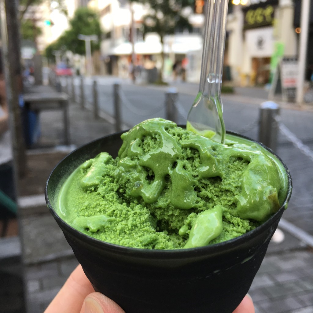 ユーザーが投稿した抹茶アイスクリームの写真 - 実際訪問したユーザーが直接撮影して投稿した呉服町日本茶専門店ななや 静岡店の写真