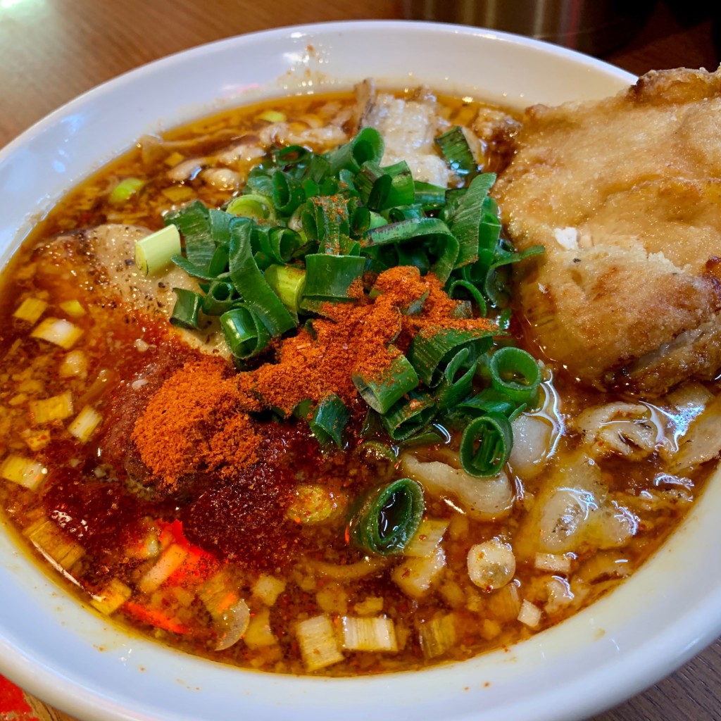 なおママ-フォロー必ず返しますさんが投稿した舟橋町ラーメン / つけ麺のお店麺と肉 だいつる ひるドラ鶴橋/メントニク ダイツル ヒルドラツルハシの写真