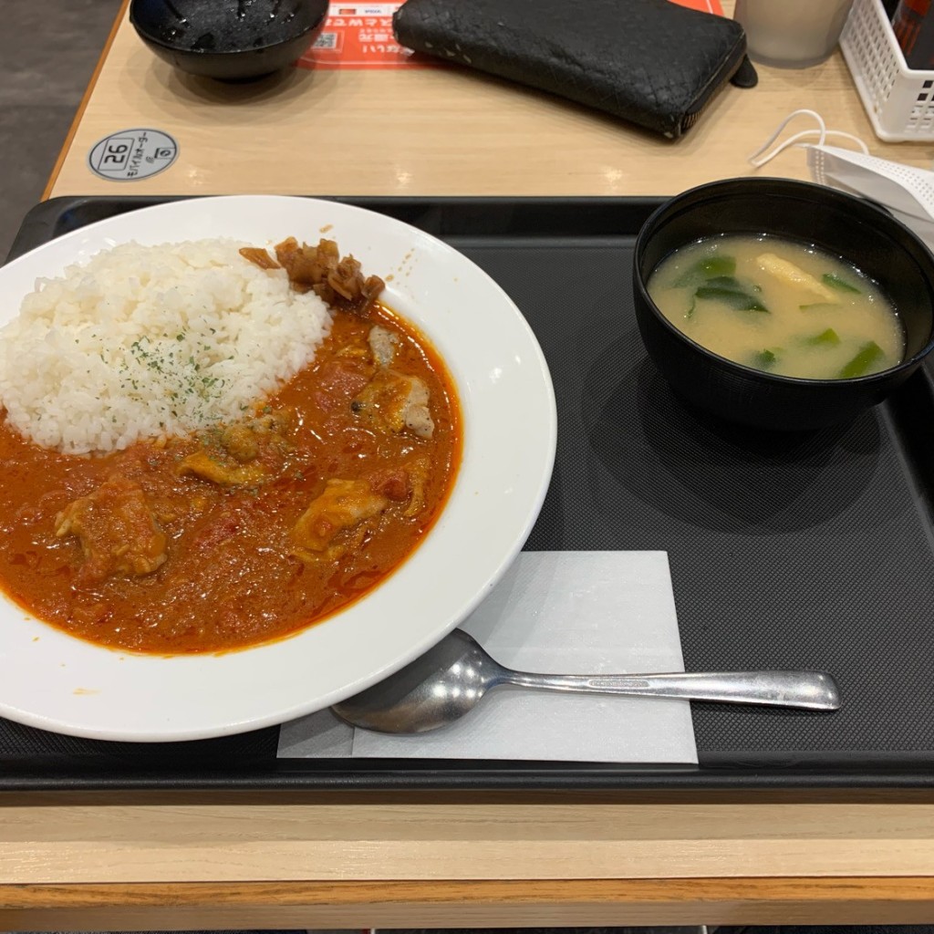 ユーザーが投稿したトマトカレーの写真 - 実際訪問したユーザーが直接撮影して投稿した八幡牛丼松屋 静岡八幡店の写真