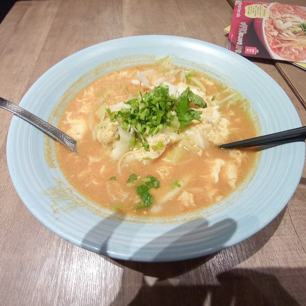 ユーザーが投稿したタイスキラーメンの写真 - 実際訪問したユーザーが直接撮影して投稿した春日タイ料理マンゴツリーカフェ 東京ドームシティ ラクーア店の写真