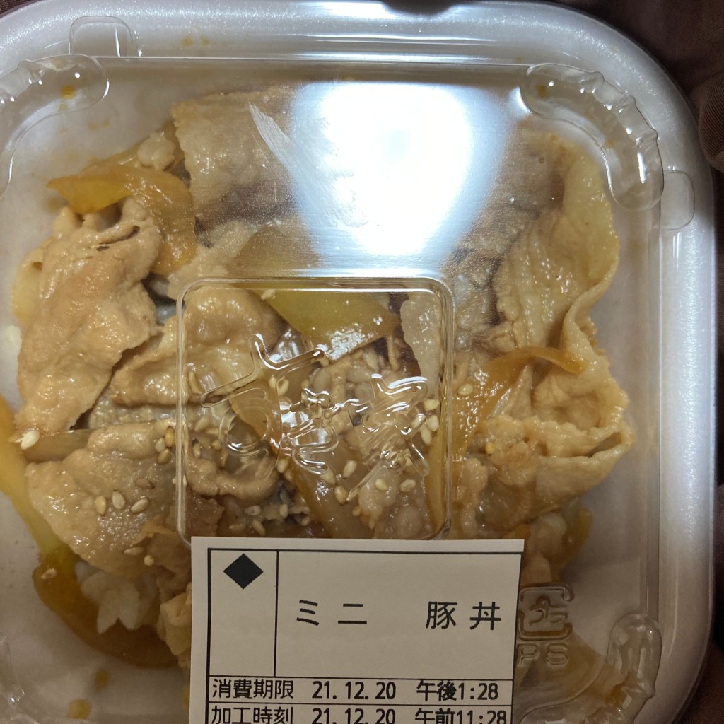 ユーザーが投稿した豚丼ミニ弁当の写真 - 実際訪問したユーザーが直接撮影して投稿した舞鶴牛丼すき家 福岡舞鶴店の写真