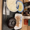 豚カルビ定食 - 実際訪問したユーザーが直接撮影して投稿した京町牛丼松屋 小倉駅前店の写真のメニュー情報