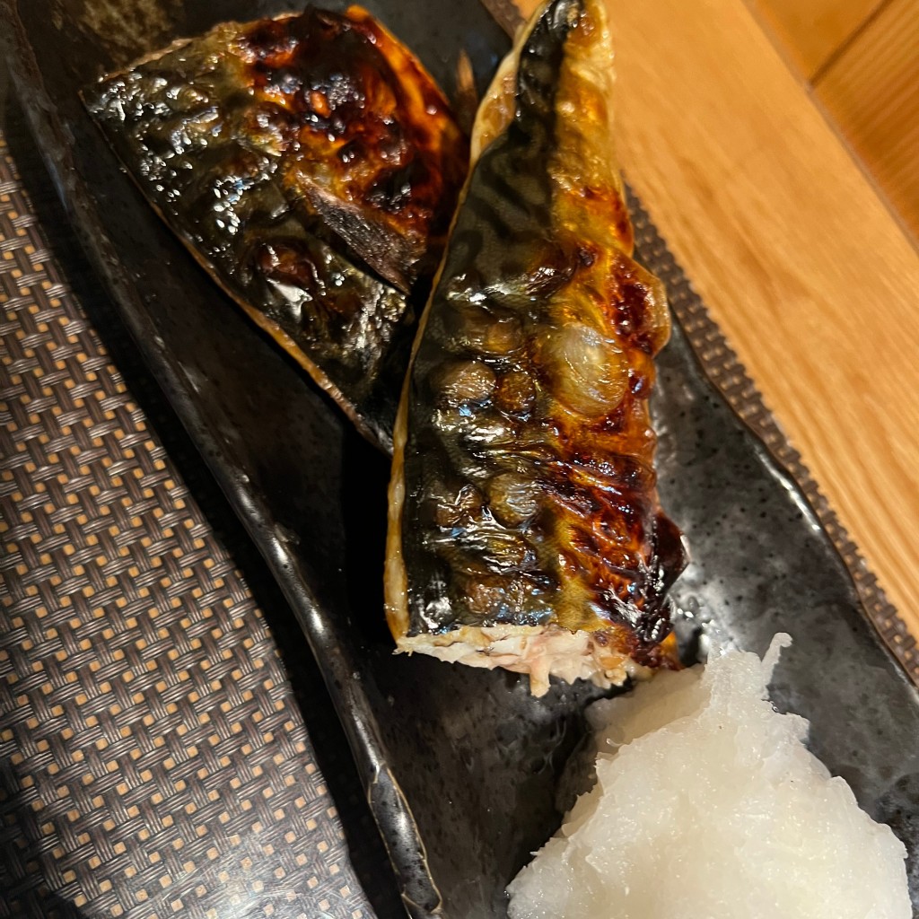 ユーザーが投稿した鯖塩焼き定食の写真 - 実際訪問したユーザーが直接撮影して投稿した芝魚介 / 海鮮料理はま多の写真