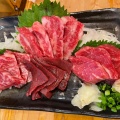 実際訪問したユーザーが直接撮影して投稿した渋谷馬肉料理馬肉専門 走馬灯の写真