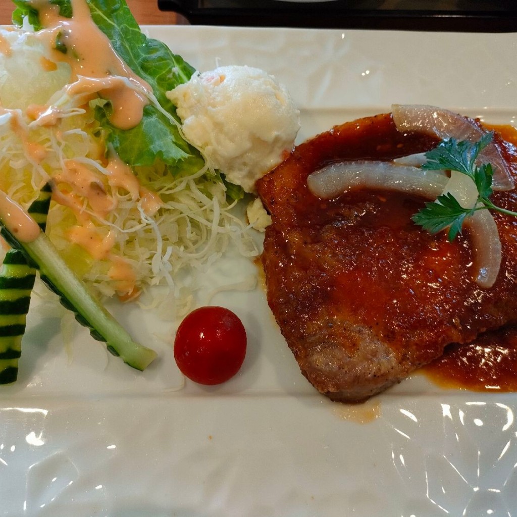 ユーザーが投稿した那須のポークソテーの写真 - 実際訪問したユーザーが直接撮影して投稿した豊原丙洋食テラスレストランの写真