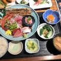 刺身盛合せ定食 - 実際訪問したユーザーが直接撮影して投稿した門沢橋魚介 / 海鮮料理海湘丸 海老名店の写真のメニュー情報