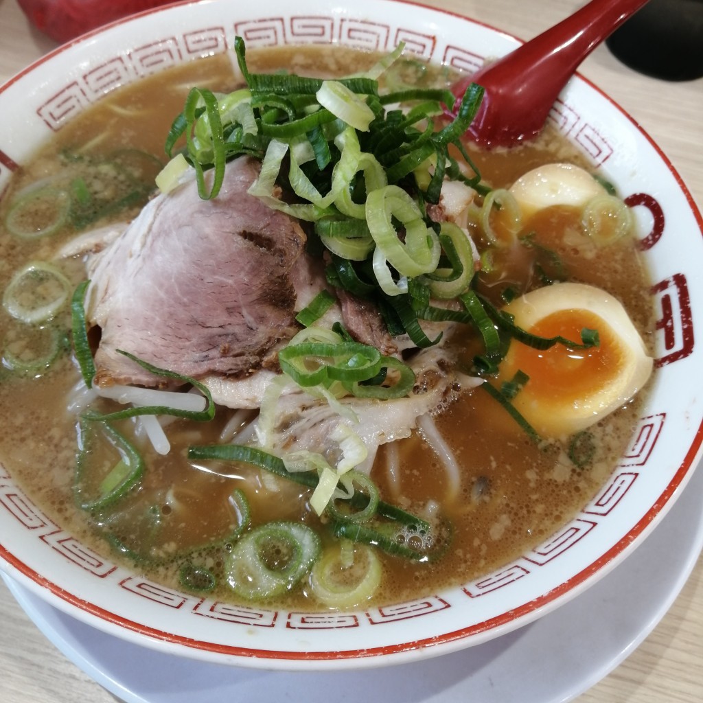 ユーザーが投稿した味玉ラーメンの写真 - 実際訪問したユーザーが直接撮影して投稿した大蔵八幡町ラーメン専門店らーめん2国 大蔵海岸店の写真