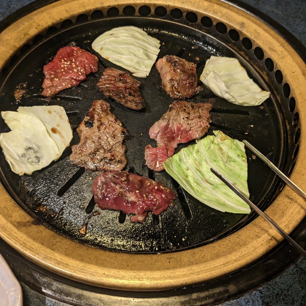 ユーザーが投稿した赤身盛り 焼き野菜付きの写真 - 実際訪問したユーザーが直接撮影して投稿した大橋焼肉黒毛和牛専門店 焼肉 星陽の写真