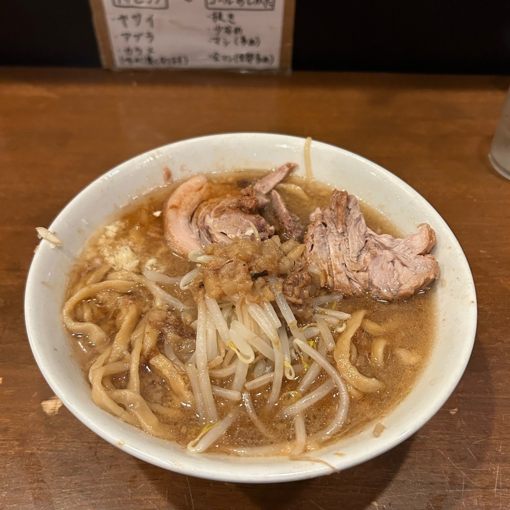 ユーザーが投稿した豚ラーメンの写真 - 実際訪問したユーザーが直接撮影して投稿した歌舞伎町ラーメン専門店ラーメン二郎 新宿歌舞伎町店の写真