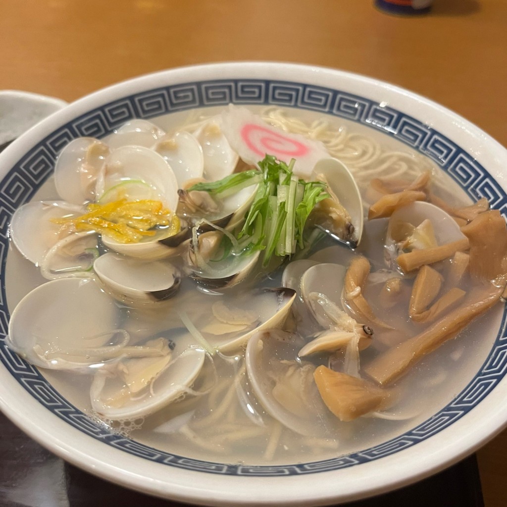 ユーザーが投稿したはまぐりラーメンの写真 - 実際訪問したユーザーが直接撮影して投稿した下新井うどん山田うどん食堂 下新井店の写真