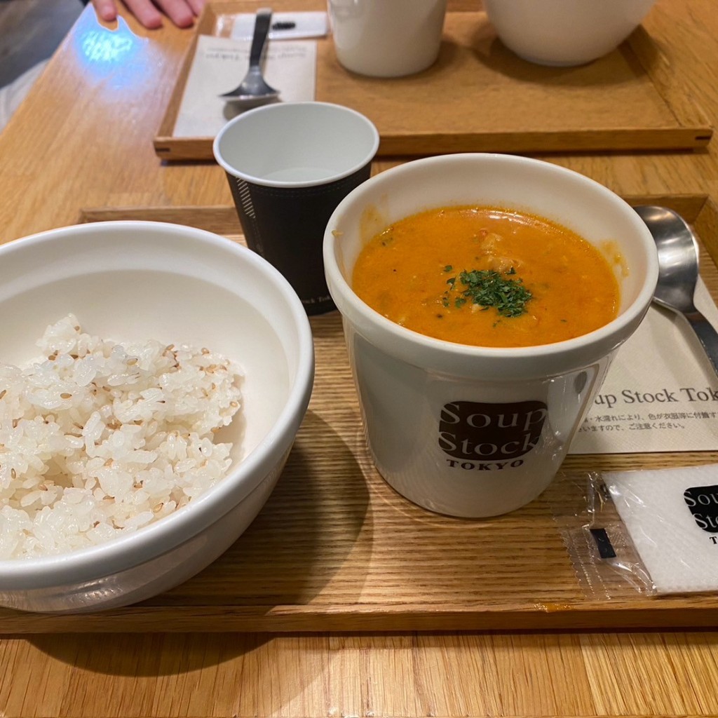 ユーザーが投稿したOEAT-Rセットの写真 - 実際訪問したユーザーが直接撮影して投稿した宮町洋食スープストック東京 ぷらりと京王府中店の写真