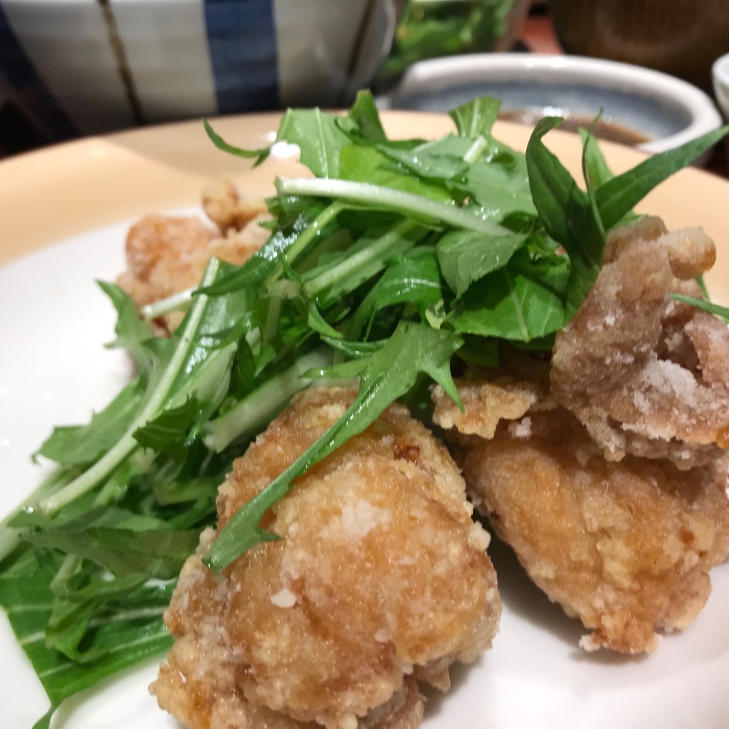 ユーザーが投稿したlunch カラアゲトロロ定食の写真 - 実際訪問したユーザーが直接撮影して投稿した南幸カフェkawara 横浜店の写真