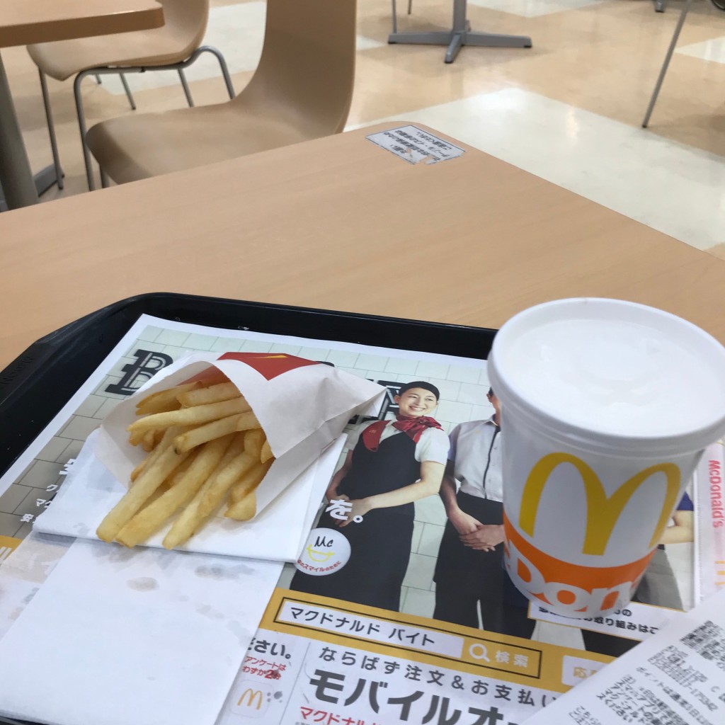 ユーザーが投稿したマックフライポテトの写真 - 実際訪問したユーザーが直接撮影して投稿したファーストフードマクドナルド ザ・モール郡山店の写真