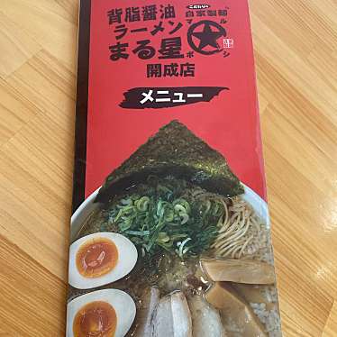 実際訪問したユーザーが直接撮影して投稿した宮台ラーメン / つけ麺背脂醤油ラーメン まる星 開成店の写真