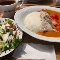 バターチキンカレー - 実際訪問したユーザーが直接撮影して投稿した弥生町カフェCafe Hanamori 越谷弥生町店の写真のメニュー情報