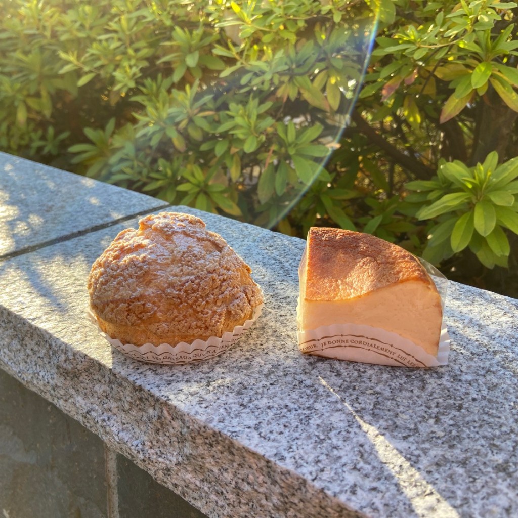ユーザーが投稿したバスクチーズケーキの写真 - 実際訪問したユーザーが直接撮影して投稿した湯島ケーキPatisserie De bonne augureの写真