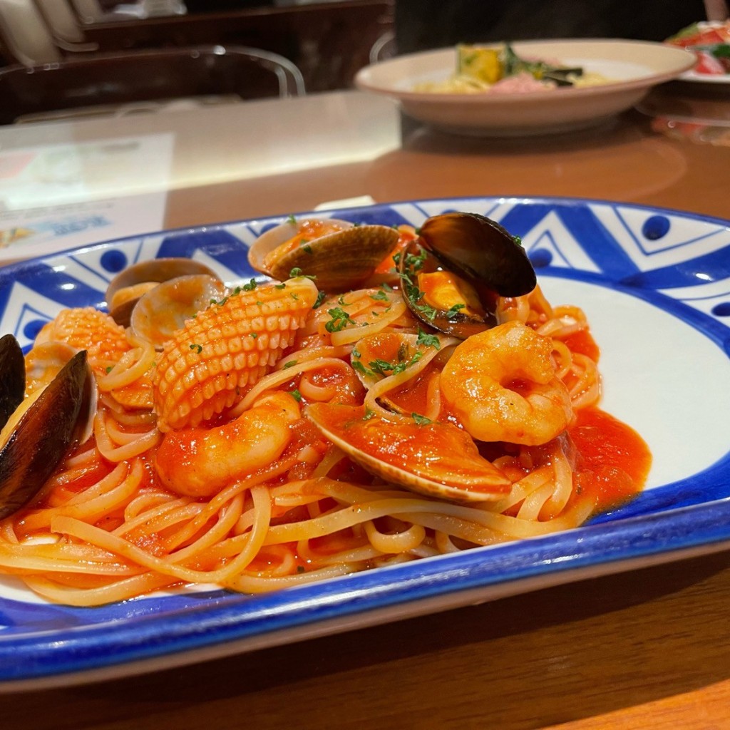 ユーザーが投稿した漁師風魚介トマトソースの写真 - 実際訪問したユーザーが直接撮影して投稿した太田下町イタリアンアルボーレ 太田店の写真