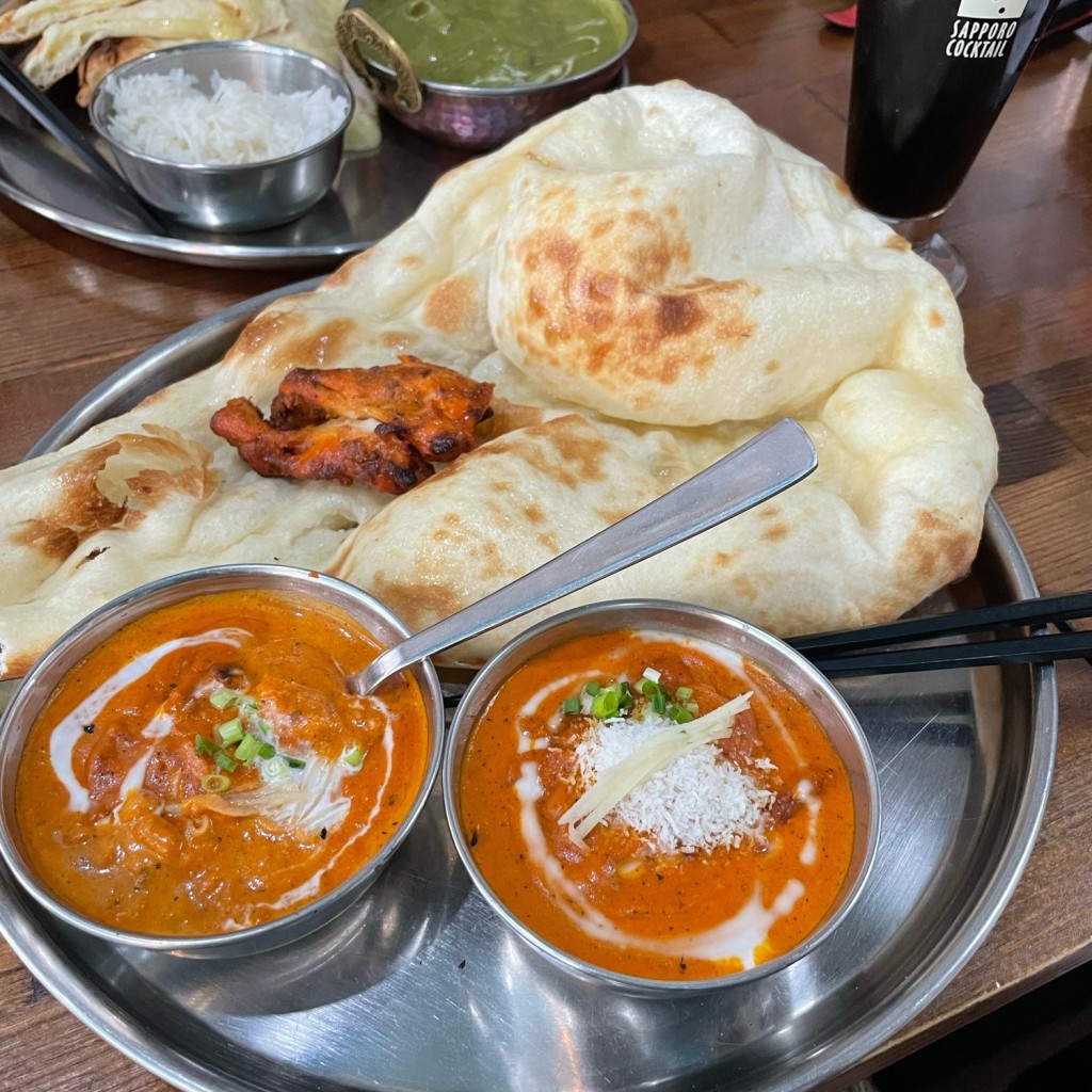 ユーザーが投稿した2カレーセットの写真 - 実際訪問したユーザーが直接撮影して投稿した安浦町インド料理インドレストラン SUSANの写真