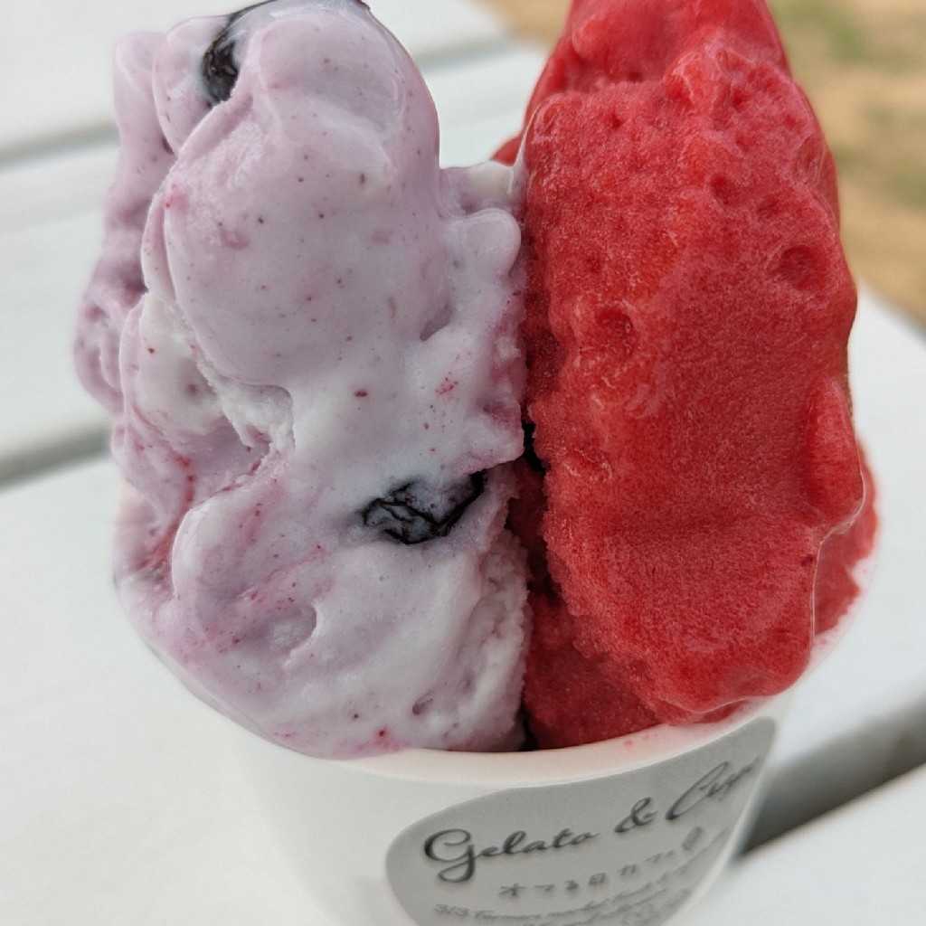 ユーザーが投稿したジェラートダブルの写真 - 実際訪問したユーザーが直接撮影して投稿した国上アイスクリームオフる日カフェの写真