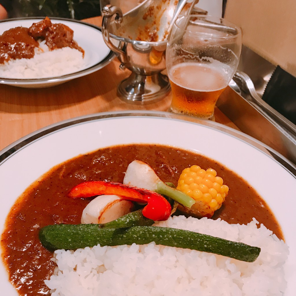 ユーザーが投稿した中辛野菜カレーの写真 - 実際訪問したユーザーが直接撮影して投稿した恵比寿西カレーMARGOTHの写真