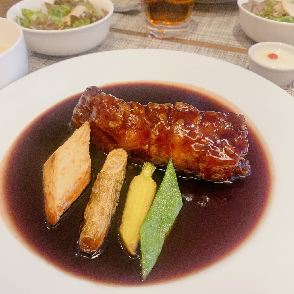 ユーザーが投稿した平日限定10食特製黒酢と葡萄の酢豚ランチの写真 - 実際訪問したユーザーが直接撮影して投稿した京町堀中華料理熱香森の写真
