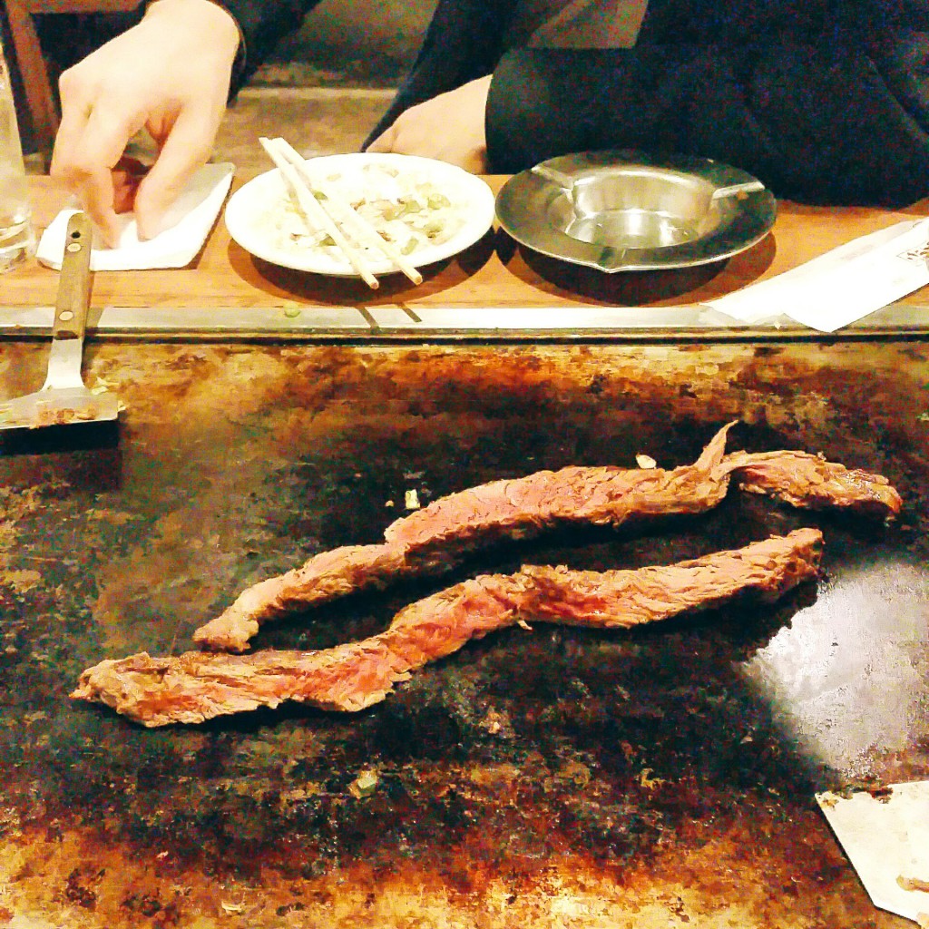 ユーザーが投稿した牛ヒレひも肉一本焼 ~ごっつい秘伝のたれ~の写真 - 実際訪問したユーザーが直接撮影して投稿した笹塚お好み焼き鉄板焼・お好み焼 ごっつい 笹塚店の写真