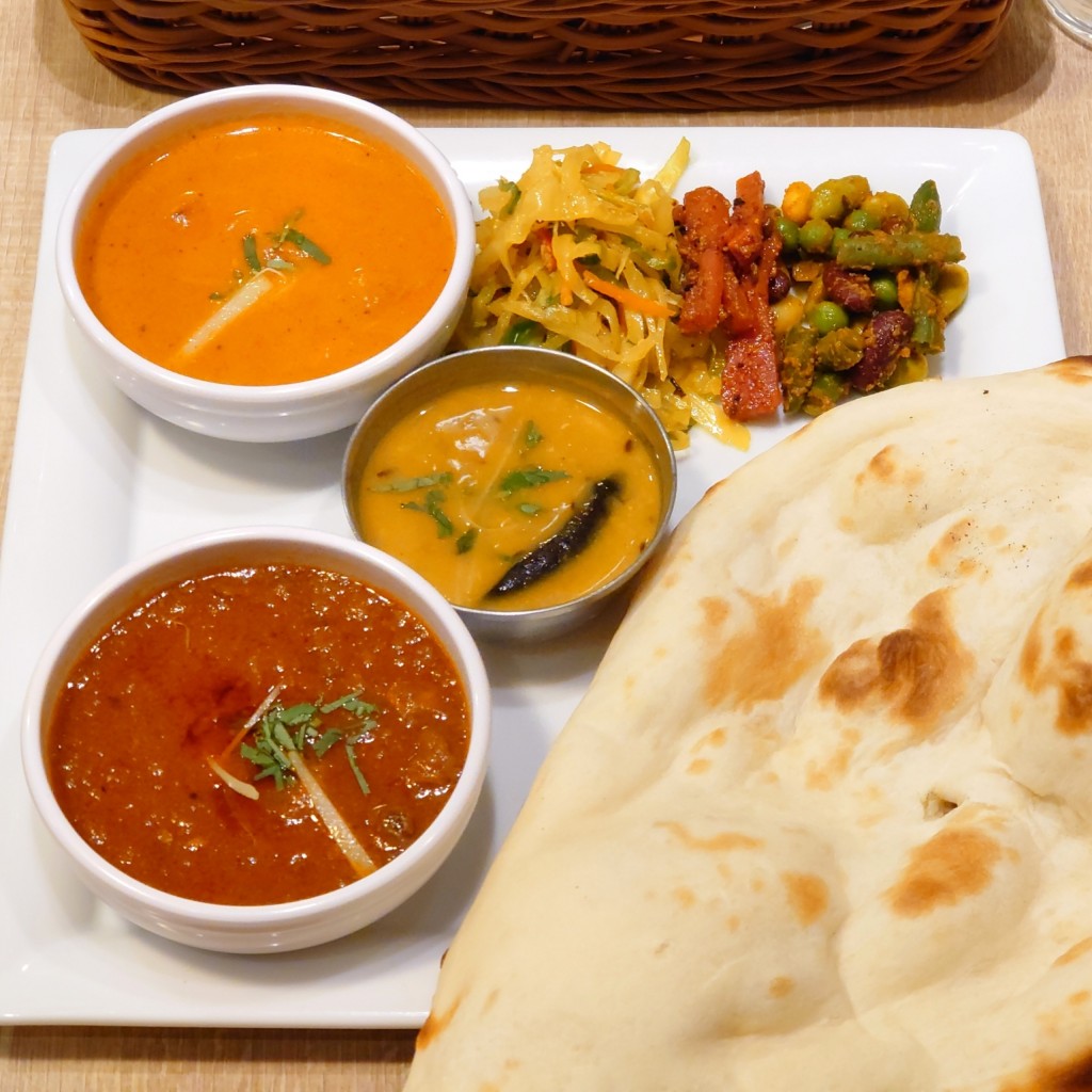 ユーザーが投稿したダブルカレーセットの写真 - 実際訪問したユーザーが直接撮影して投稿した八重洲インド料理シターラダイナー 八重洲店の写真