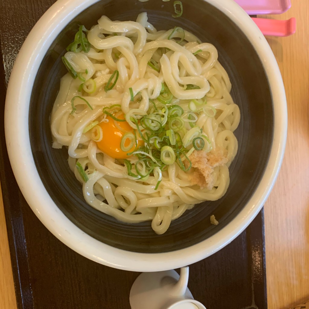 ユーザーが投稿した釜玉の写真 - 実際訪問したユーザーが直接撮影して投稿した高千穂通うどん麺ごころ にし平の写真