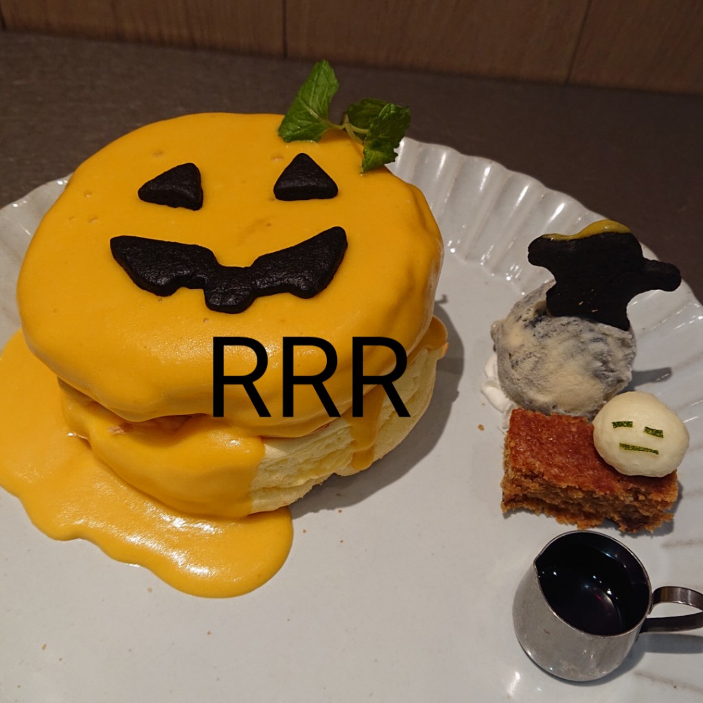 ユーザーが投稿したHalloween Pancakeの写真 - 実際訪問したユーザーが直接撮影して投稿した新宿カフェオリジナルパンケーキハウス 新宿店の写真