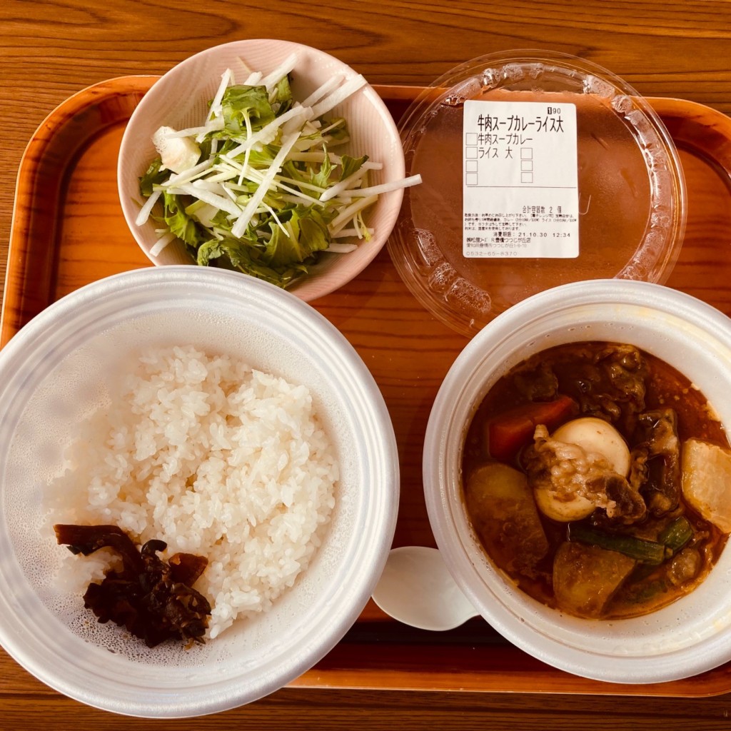 ユーザーが投稿した牛肉スープカレーの写真 - 実際訪問したユーザーが直接撮影して投稿したつつじが丘牛丼松屋 豊橋つつじが丘店の写真