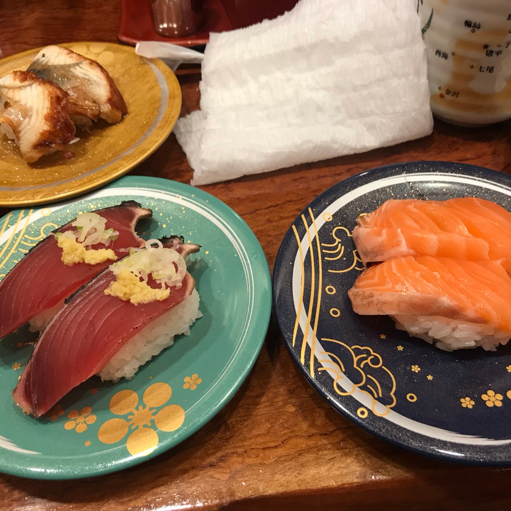 ユーザーが投稿した180円皿の写真 - 実際訪問したユーザーが直接撮影して投稿した青草町回転寿司もりもり寿し 近江町店の写真