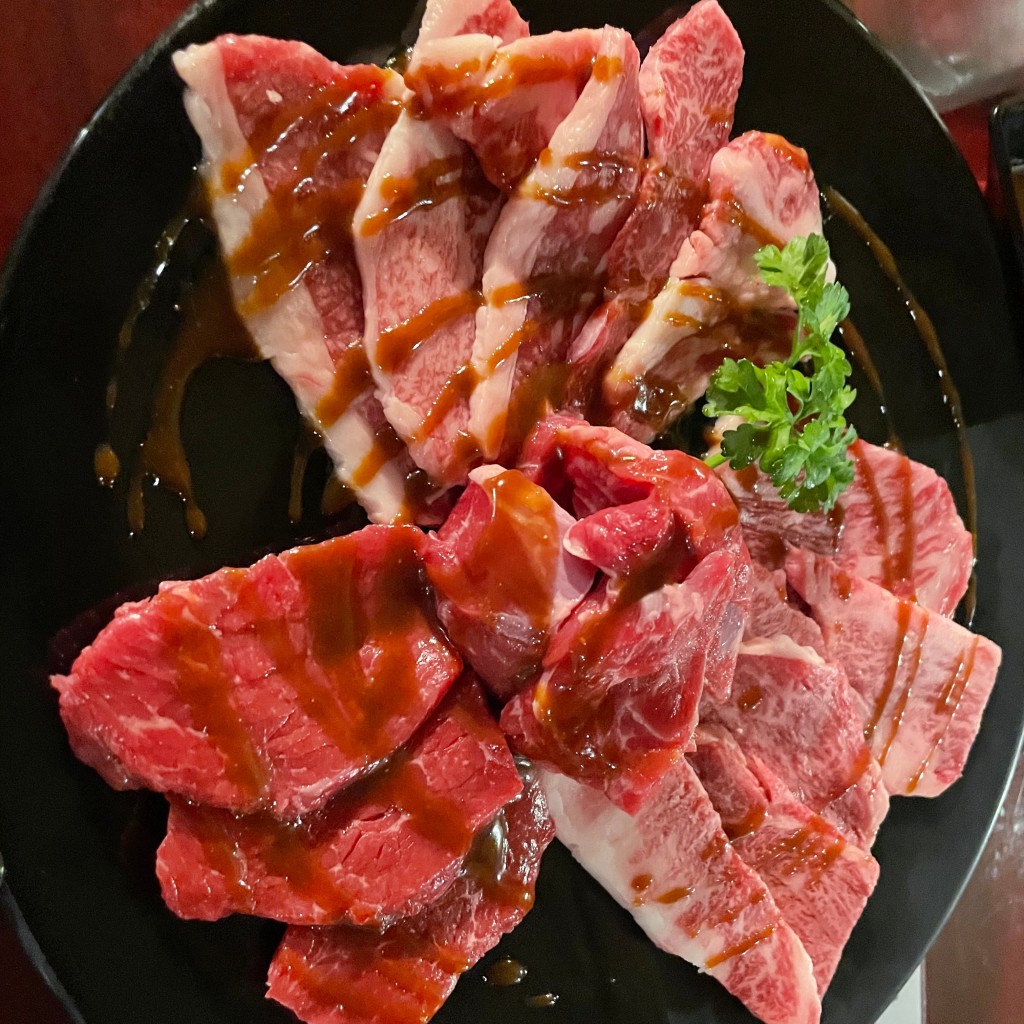 ユーザーが投稿した松阪肉セットの写真 - 実際訪問したユーザーが直接撮影して投稿した泊町焼肉一升びん 四日市店の写真