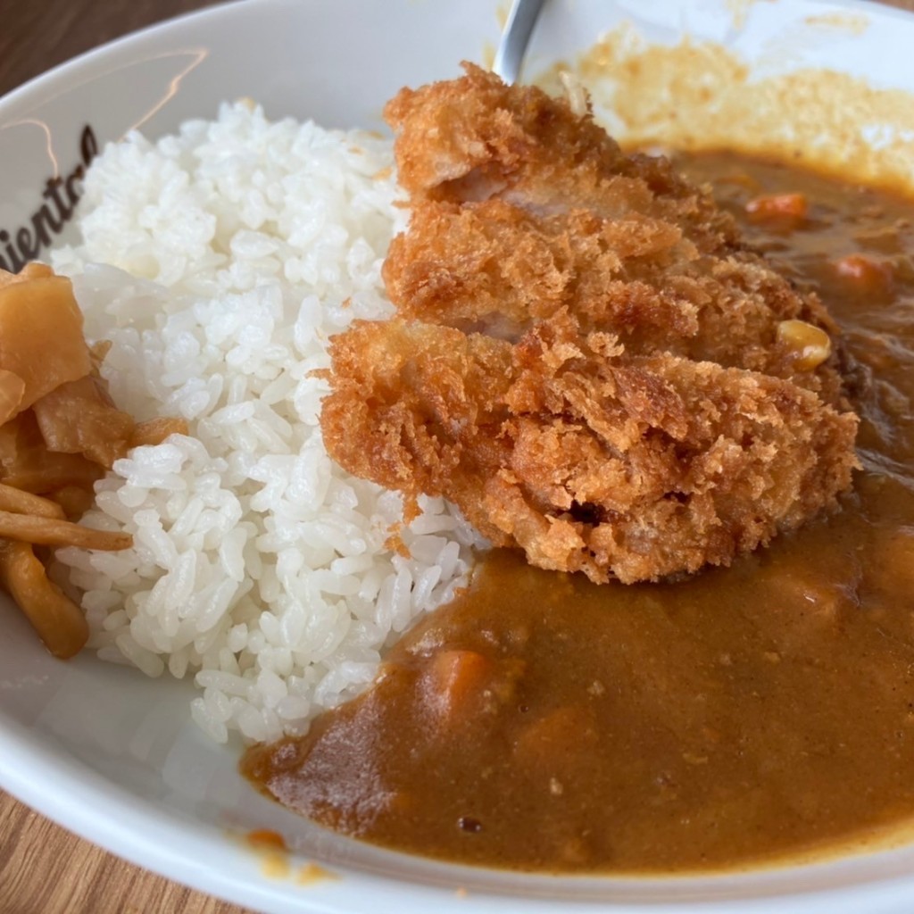 ユーザーが投稿したカツカレーの写真 - 実際訪問したユーザーが直接撮影して投稿した若宮町カレーオリエンタルカレー T-FOOD STADIUMの写真